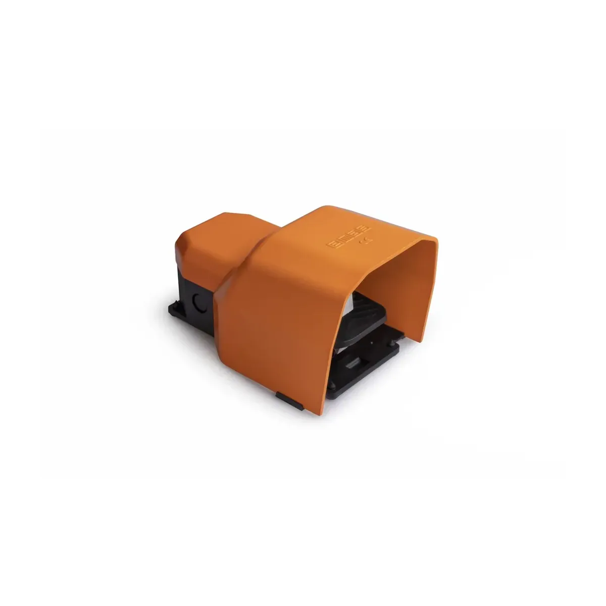 Emas PDK Series Metal-Guarded 2*(1NO+1NC) Single Orange Plastic Pedal PDKS11GX10T