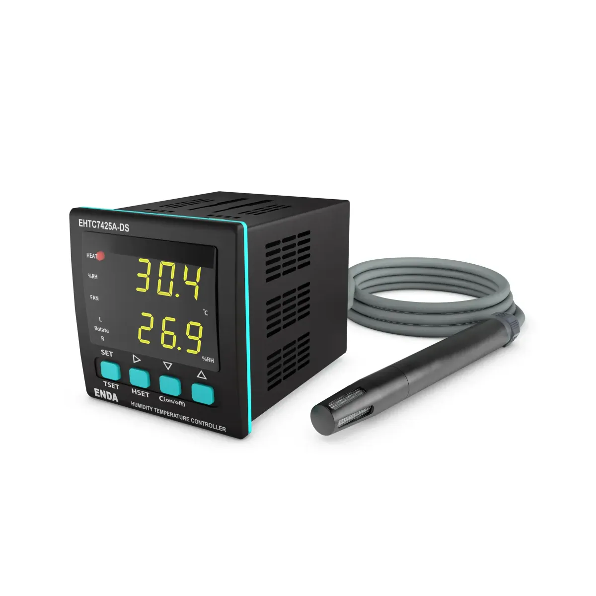 Enda EHTC7425A-230-DSDijital Nem ve Sıcaklık Kontrol Cihazı 230VAC