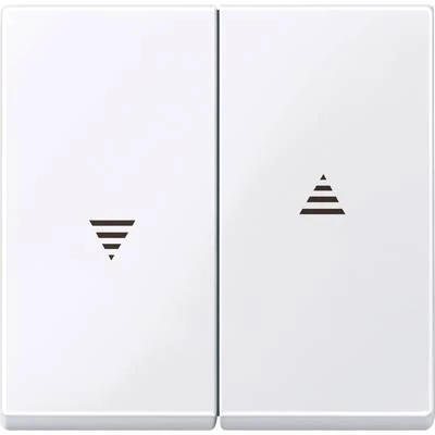 Schneider Electric 432425 Blind/shutter switch rocker cover, System-M, Active white