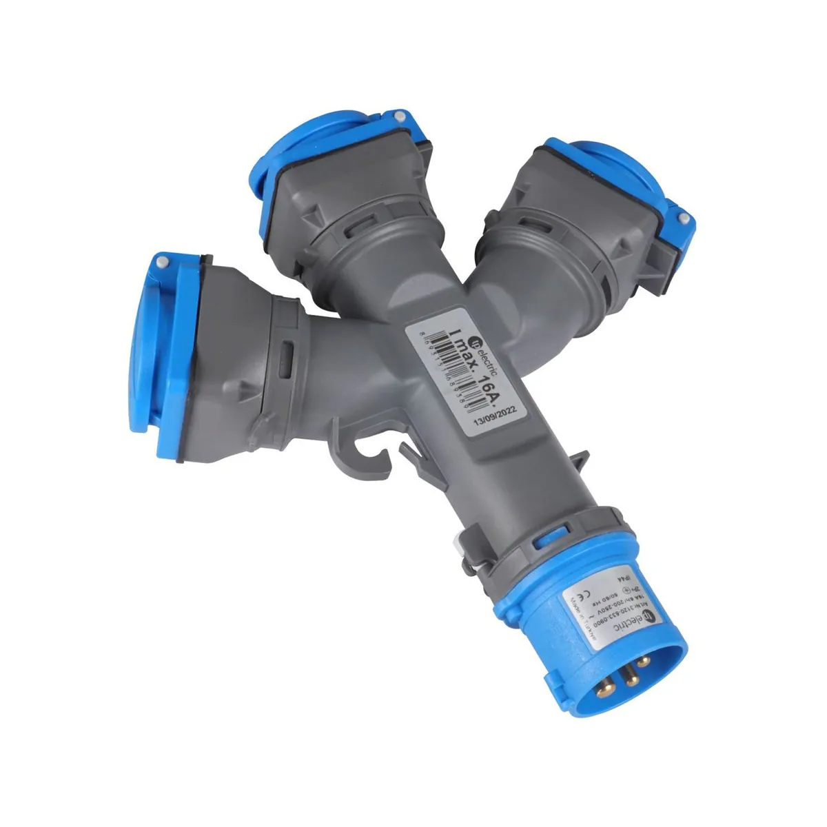 TP Elektrik 3120-533-0900 CEE Multi 3Y 3xPP (DIN Standard) 3x16A Plug IP44