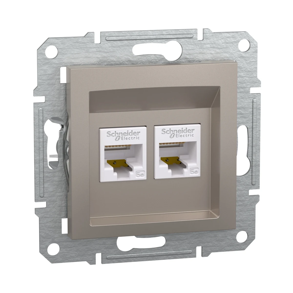 Schneider Electric EPH4400169 Asfora 2*RJ45 CAT.5E UTP Bronz — üretici ürün görseli