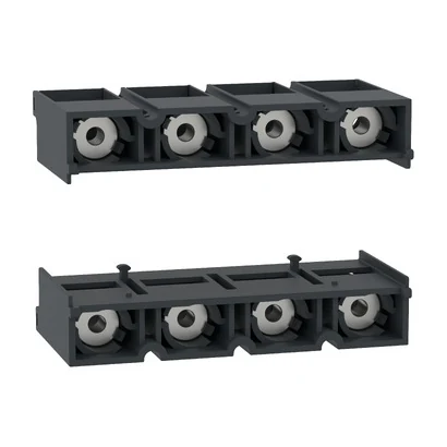 Schneider Electric LAD911546 LC1DT200A6 için 4 kutuplu somun tutucu bloğu — üretici katalog görseli
