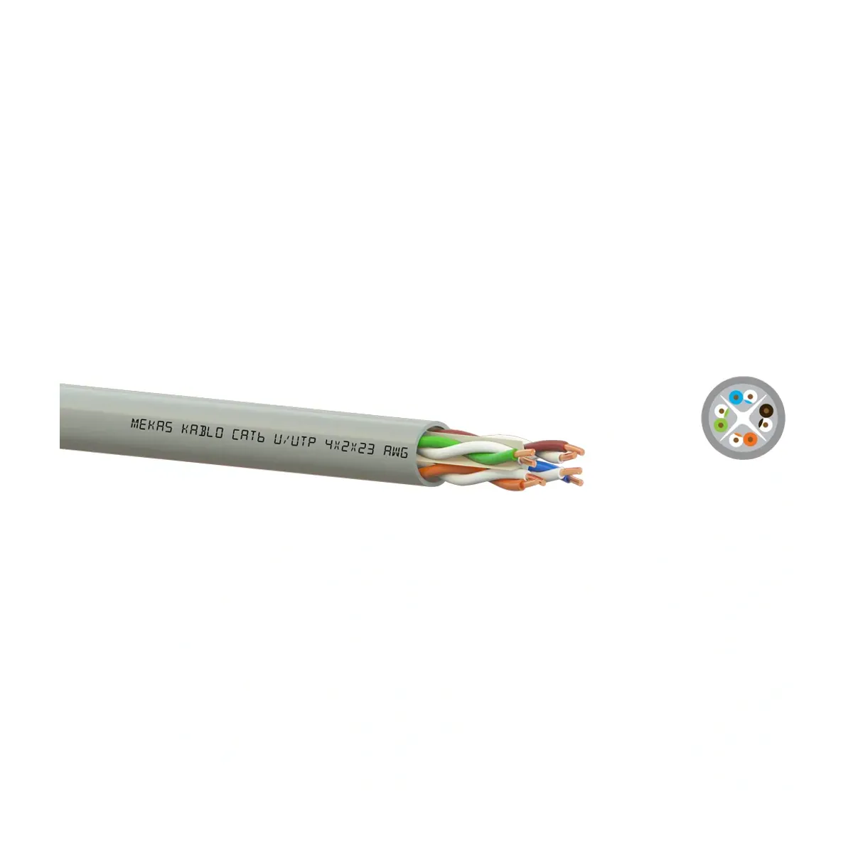 Mekas Cat6 F/UTP Ethernet LAN Data Kablosu 4x2x23 AWG