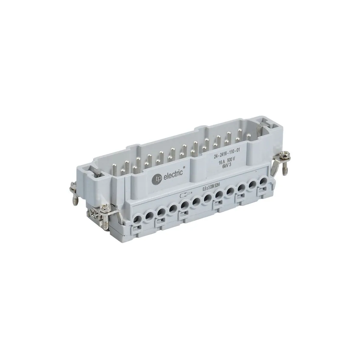 TP Elektrik 24-2416-100-01 24x16A Multi-Contact Plug Insert - Screw Connection (1-24), IP 65