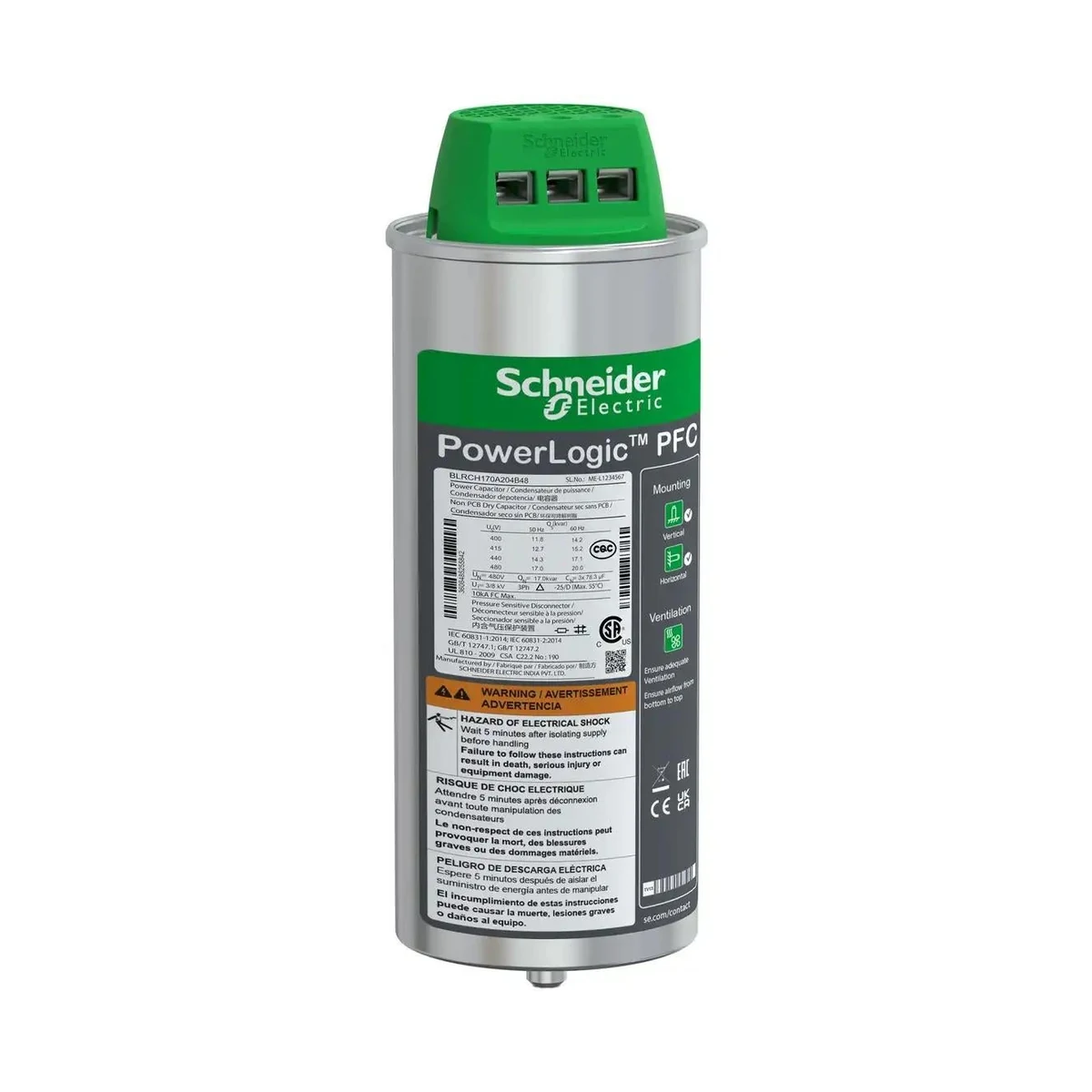Schneider Electric BLRCH171A205B83 PowerLogic 830V 17,1KVar — temsili aile görseli