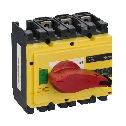 Schneider Electric 31126 ComPacT, sarı-kırmızı,emniyet yük ayırıcısı,INS250 — üretici katalog görseli