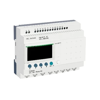 Schneider Electric SR2A201FU Zelio Smart Relay, 20 I/O 100-240 V AC, Without Clock