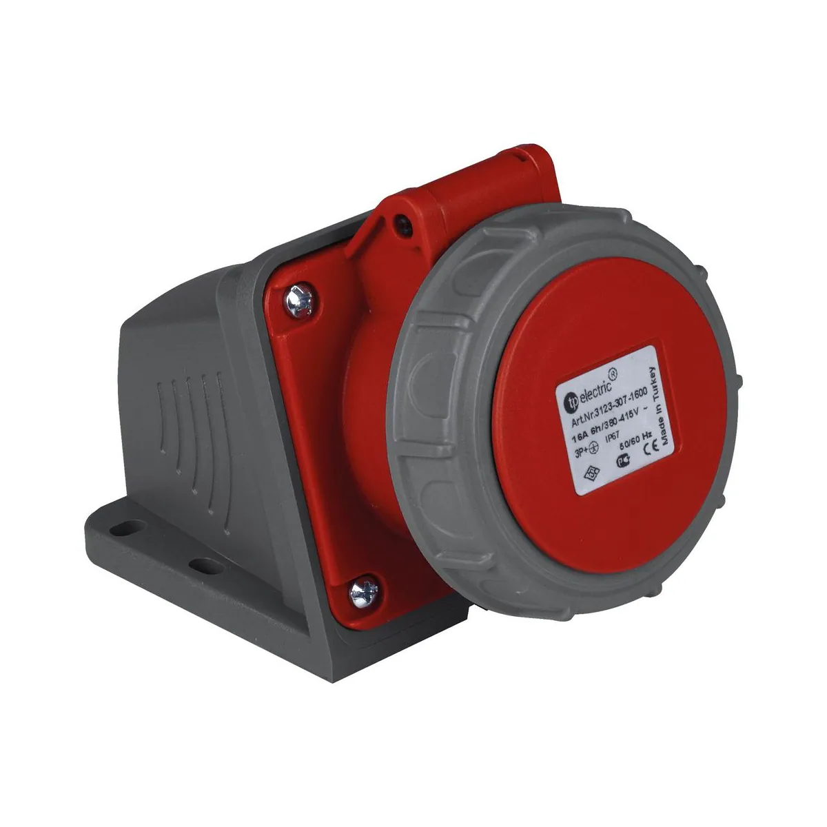 TP Elektrik 3006-307-1600 CEE 5x16A Wall Socket, IP 67, 6h