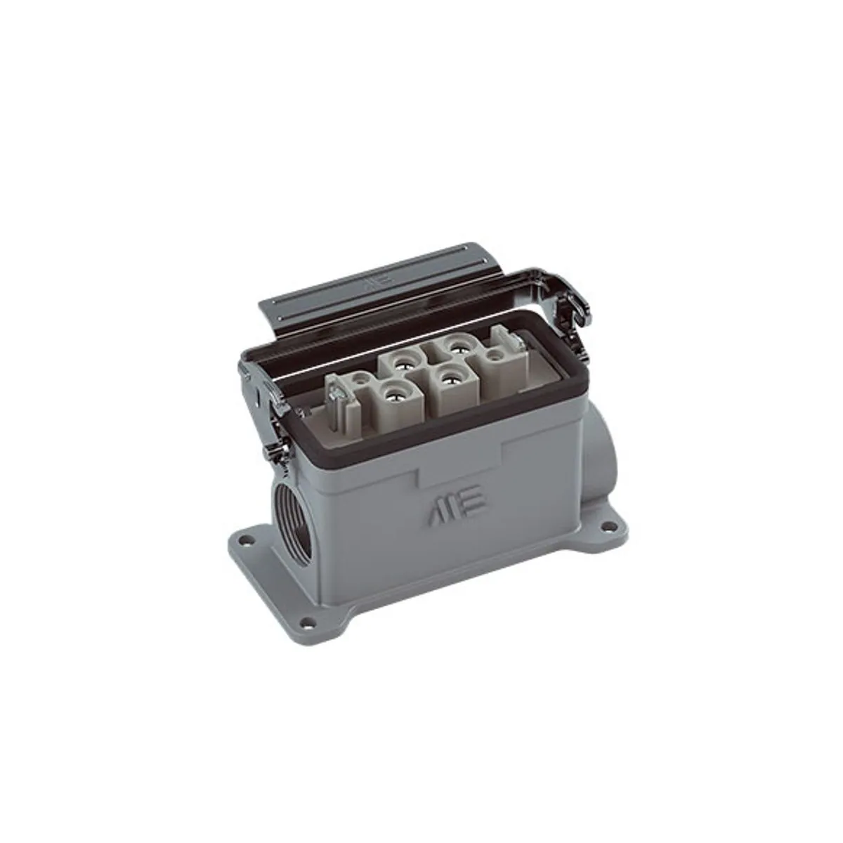 Mete Enerji 403610S 4/2x80/16A Çoklu Duvar Prizi Çift Girişli Tek Metal Mandallı