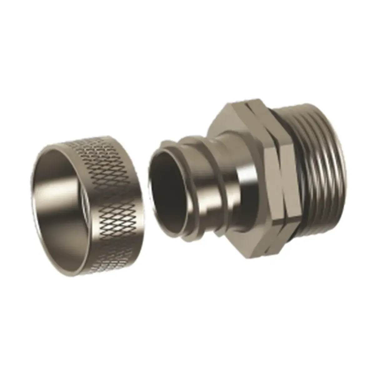Ortaç MDP 42 Brass Spiral Conduit Fitting Swivel Type