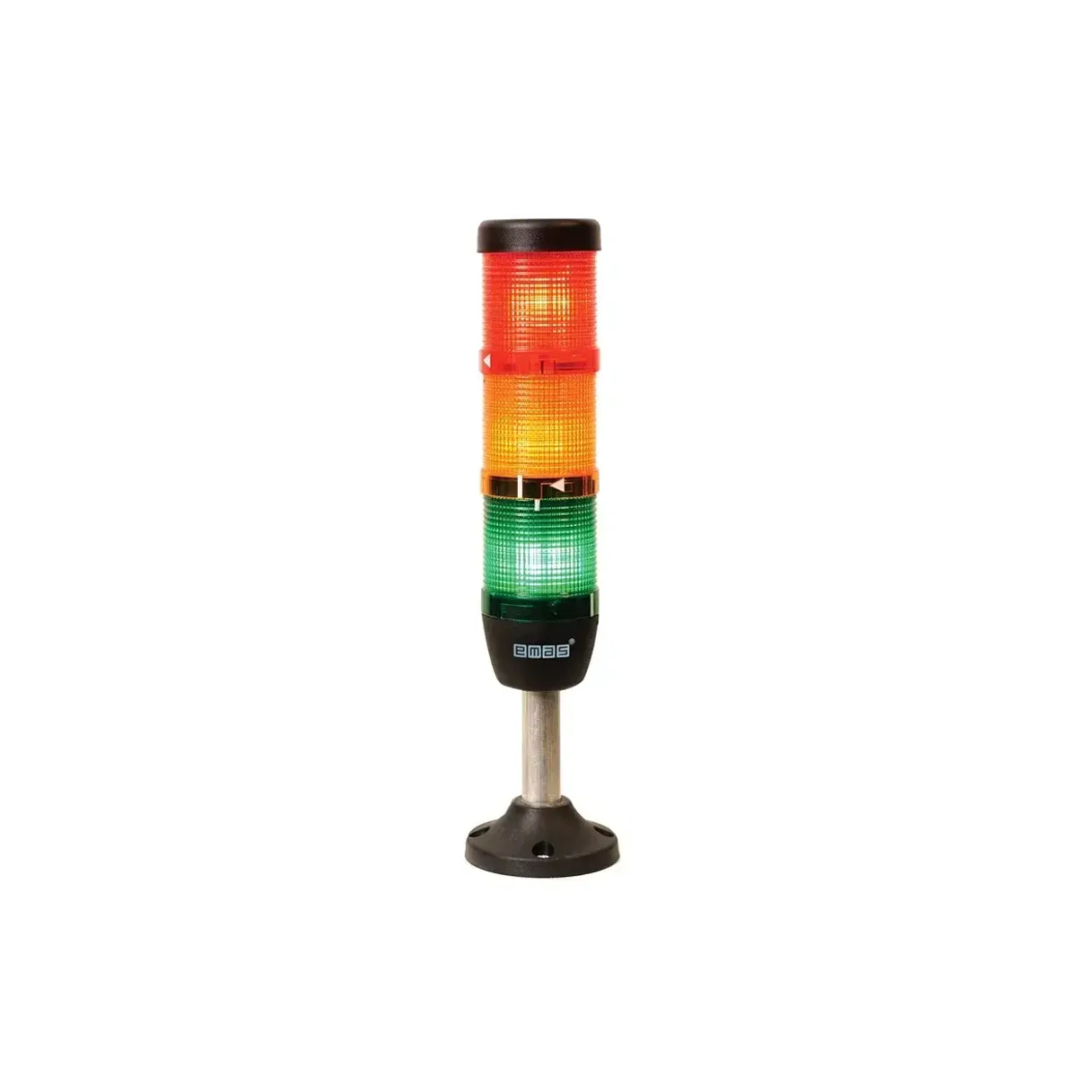 Emas IK Serisi Üç Katlı 24V AC/DC 100mm Borulu Plastik Ayaklı LED Kolon 50mm