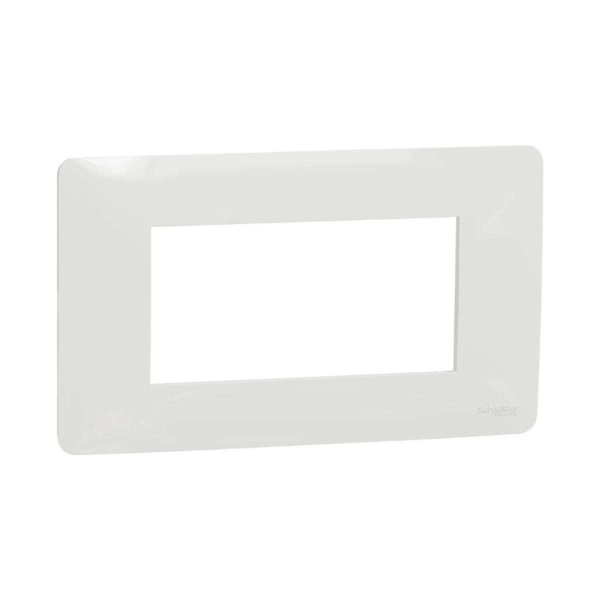 Schneider Electric NU210418 Yeni Unica, Studio Frame 4 module, White