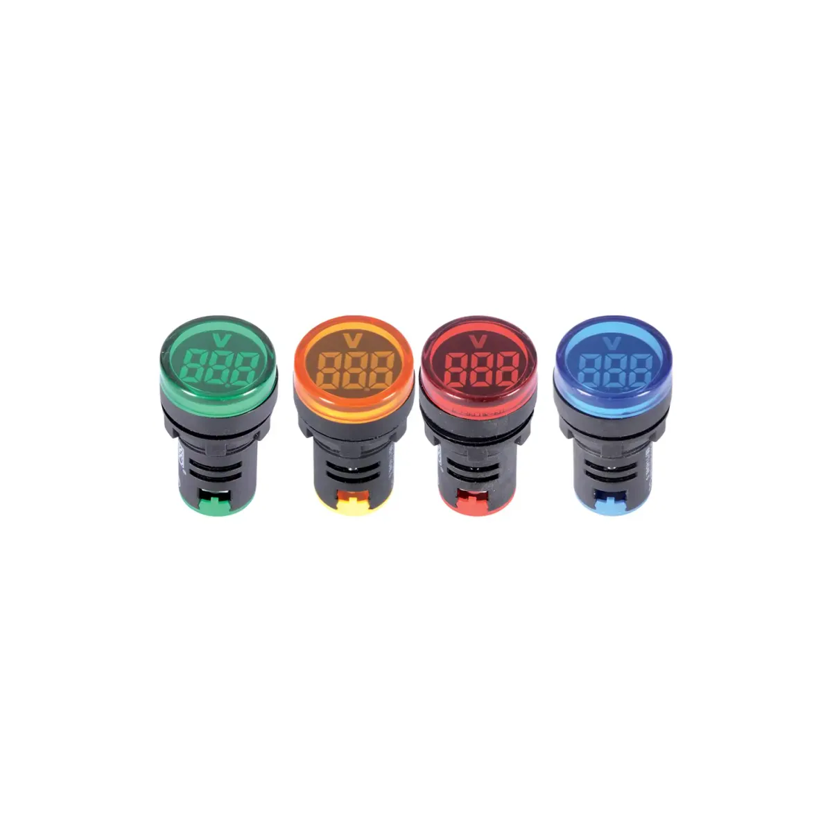 Isıso AD136-22DSV-M Voltmetreli Sinyal Lambası, 22 mm, Mavi, 24-450 V AC (temsili görsel)