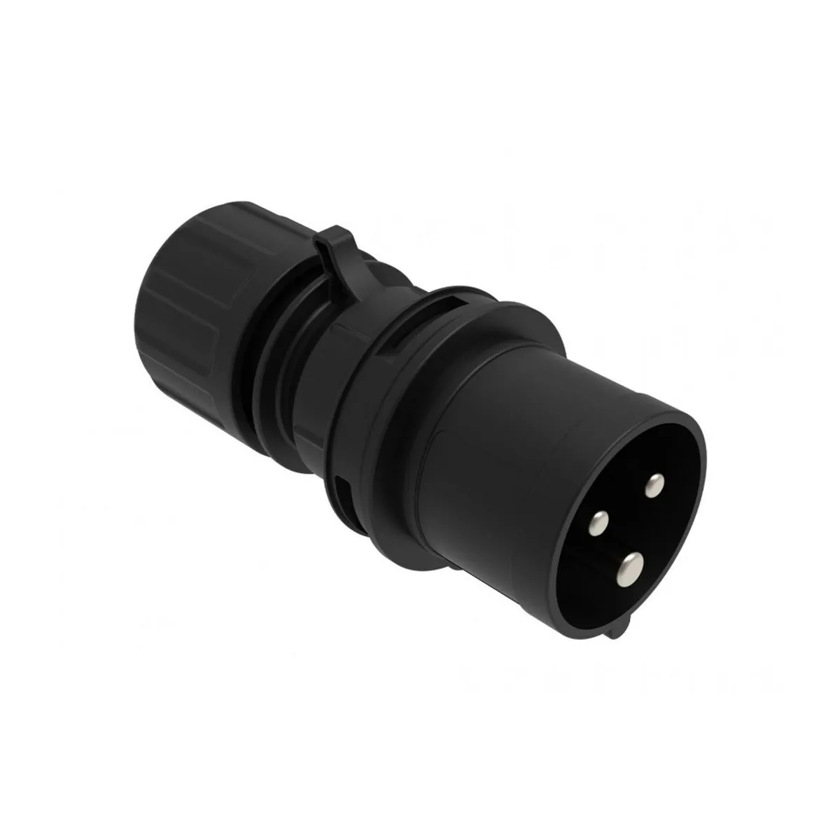 Bemis BCS-1403-2011 CEE Straight Plug 16 A 2P+E IP44 Black