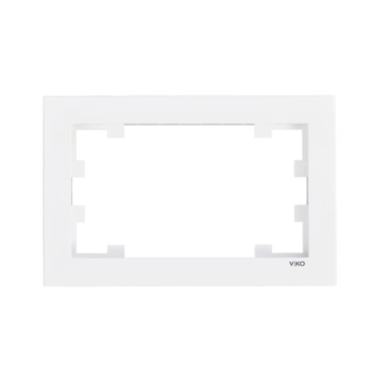 Viko Karre 55 White Two-Gang Flush-Mounted Socket Frame