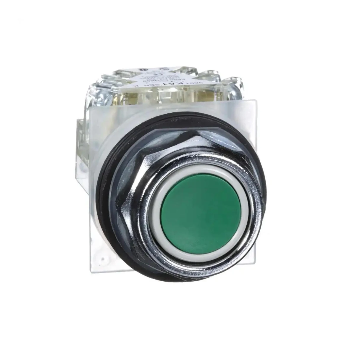 Schneider Electric 9001KR1GH13 PUSH BUTTON - FLUSH GREEN