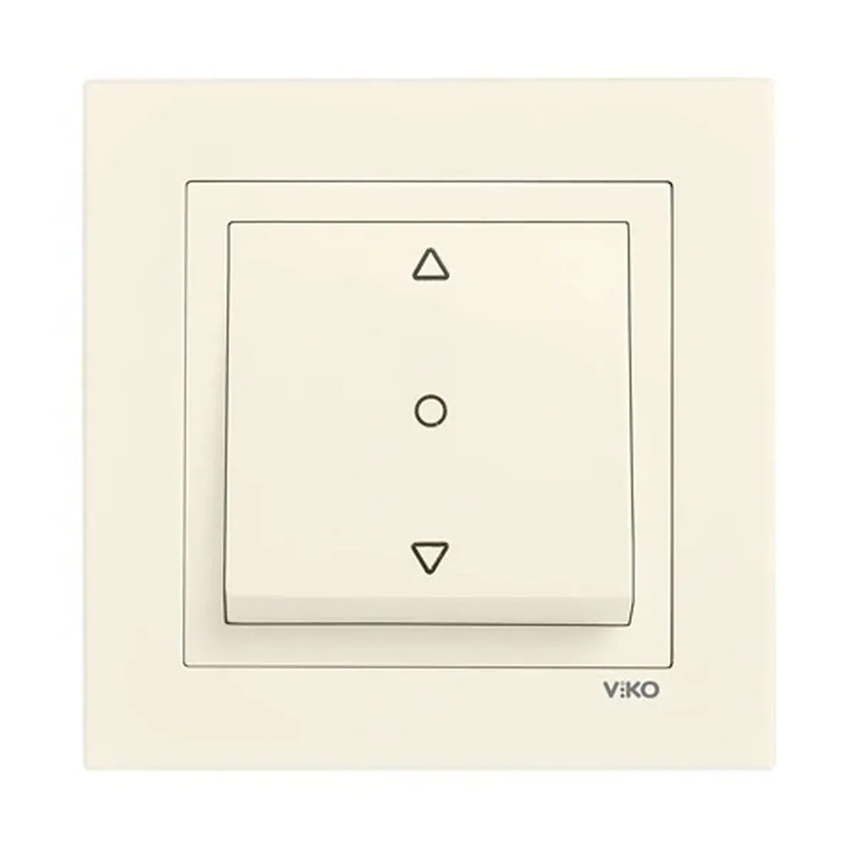 Viko Karre 55 Cream Single-Button Blind Control Switch