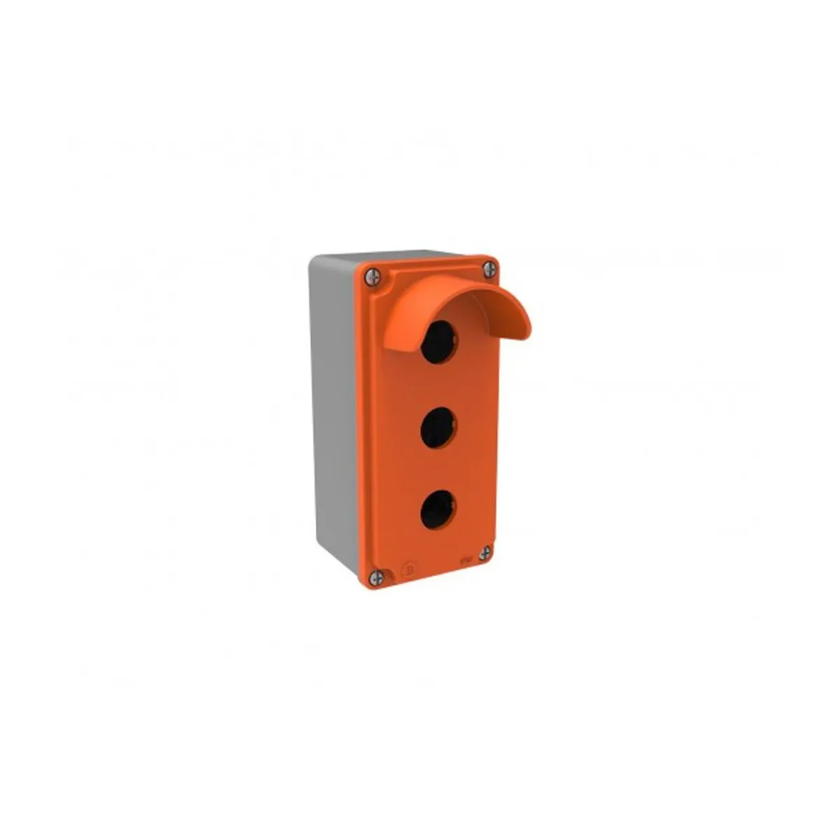 Bemis EXBT4-3071-0007 ATEX Ex-Proof Alüminyum 3’lü Korumalı Buton Kutusu IP67 80x170x73 Turuncu
