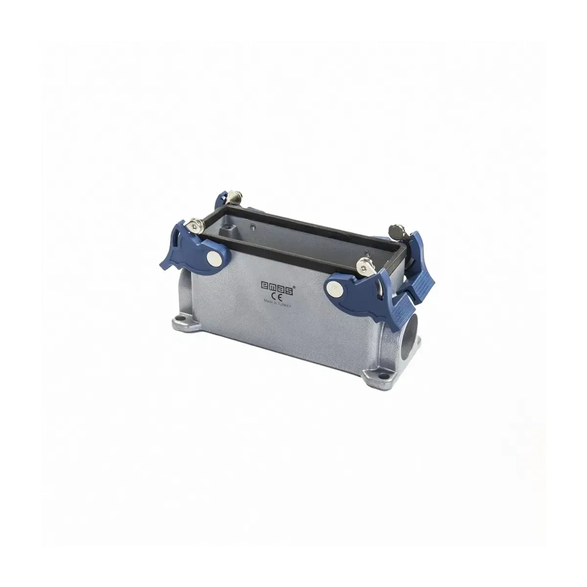 Emas Metal 16 Contact Wall-Mount Type Socket 16A Side Entry 2 Metal Latched Multi-Contact EBM16PD17
