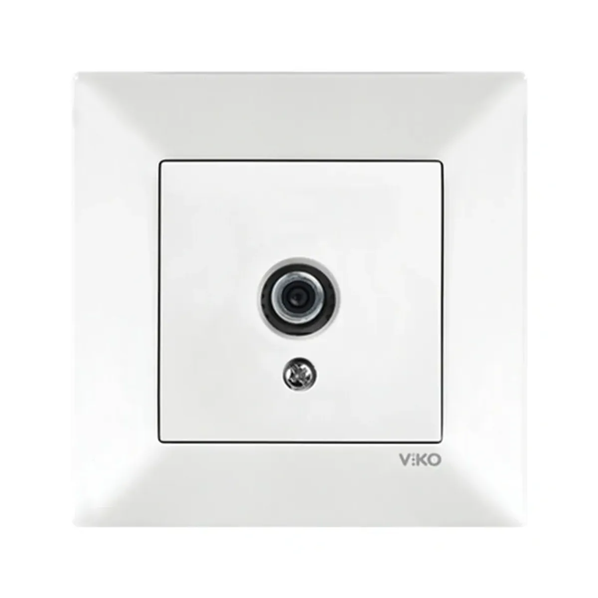 Viko Karre Meridian Beyaz Uydu Prizi F Konnektörlü Geçişli 10dB