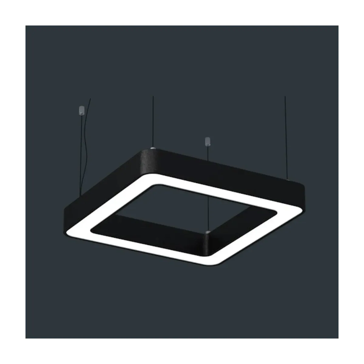 120W 90cm Oval Square Ring Type 3000 K 11500lm 80x75mm Decorative Linear LED Luminaire