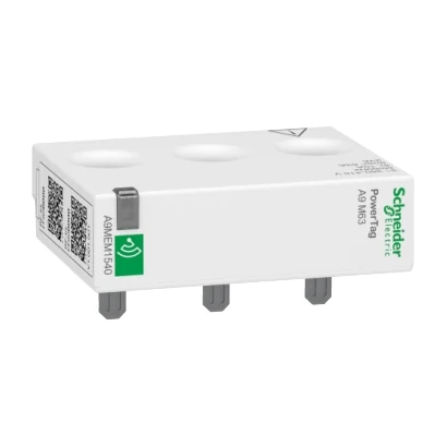 Schneider Electric A9MEM1540 Kablosuz enerji sensörü otomatik sigorta üstten/alttan montaj — üretici katalog görseli