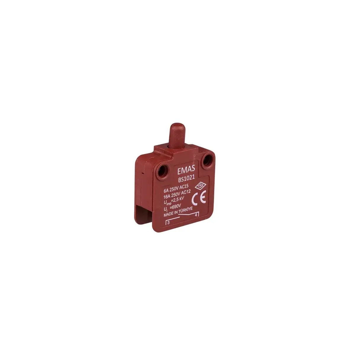 Emas Slow-Action 1NO BS Series Push Button Switch BS1021