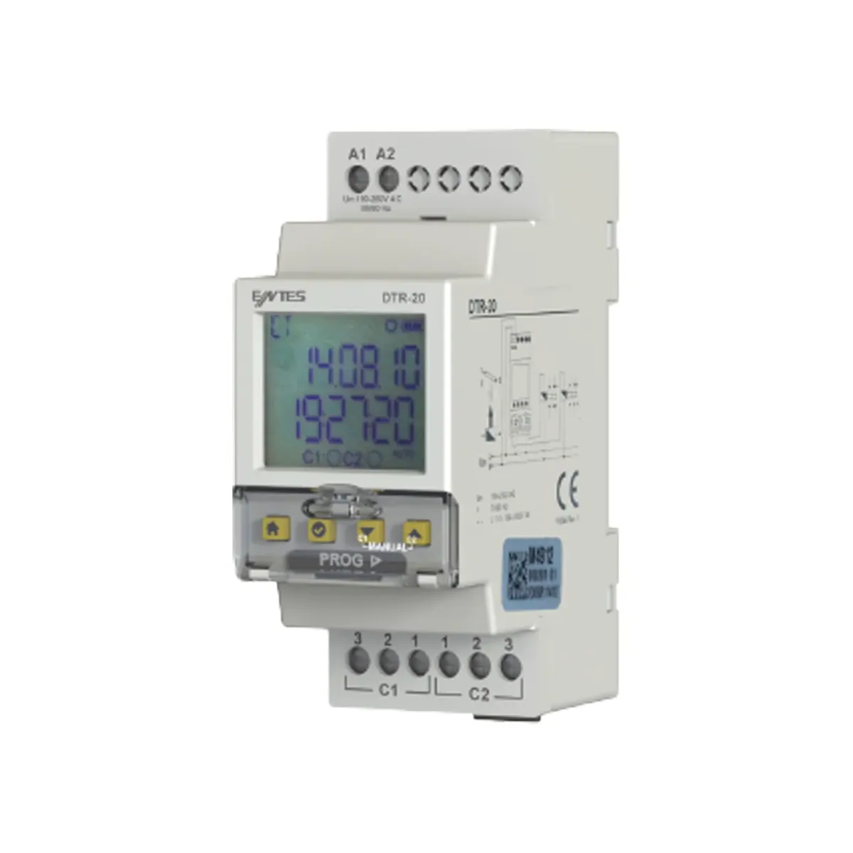 Entes DTR-20TS Astronomical Time Switch, RS485 Communication and Single Contact, IP41