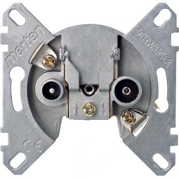 Schneider Electric 466099 R/TV+SAT pass-through end-of-line Socket (2 outputs)