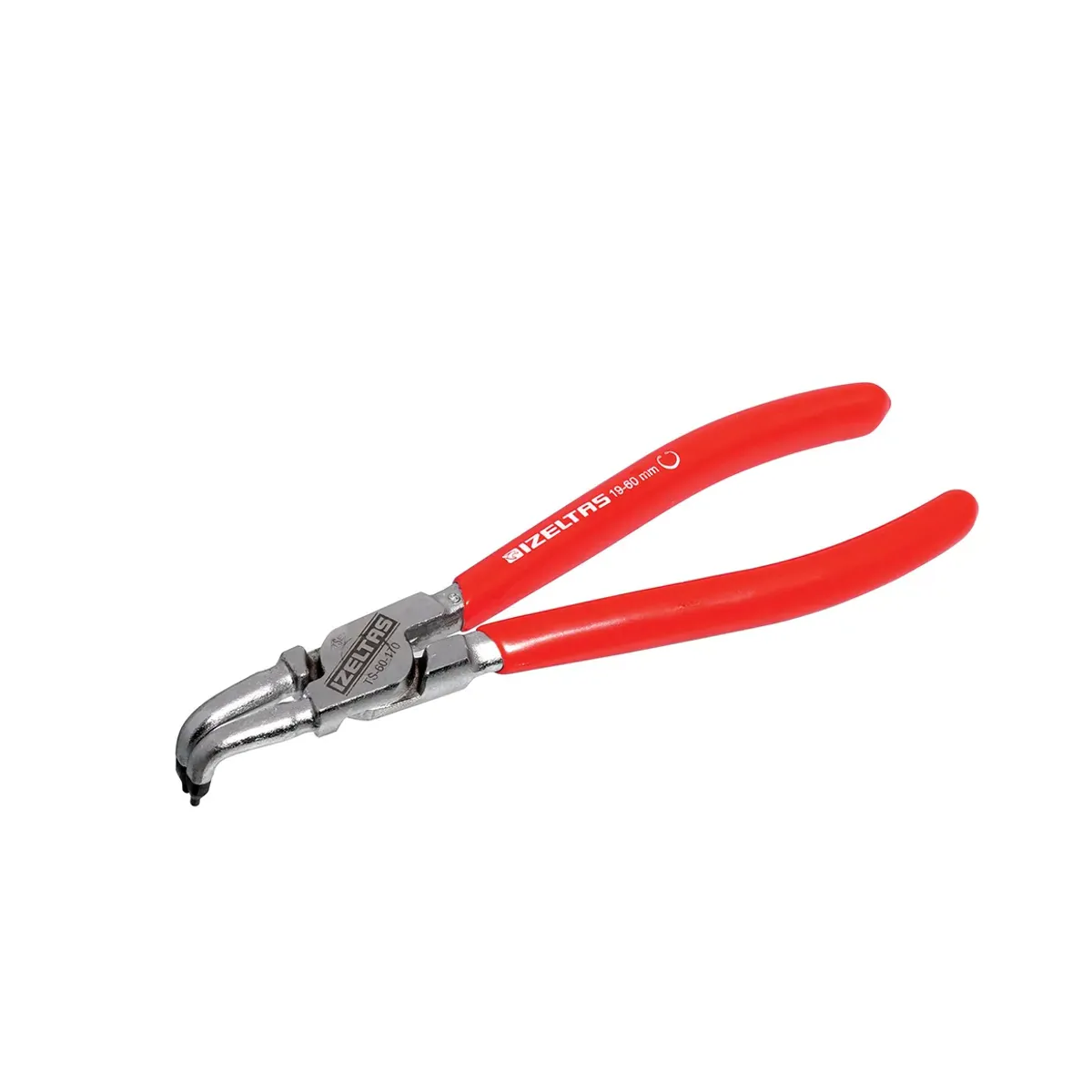 İzeltaş Internal Circlip Pliers 210mm Springless Bent