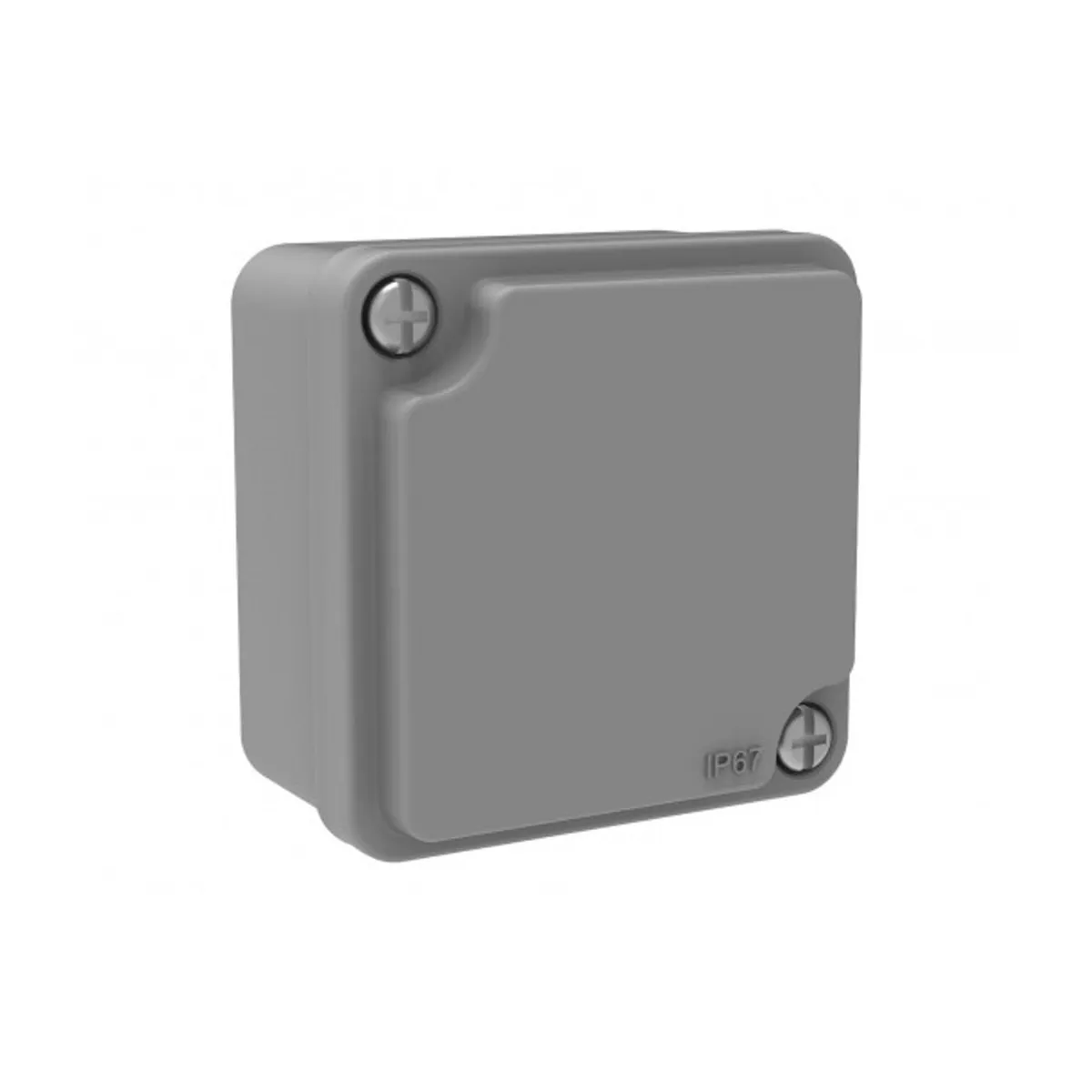 Bemis BB3-2103-1017 Alüminyum Buat Alüminyum Kapak IP67 65x65x40 mm Gri