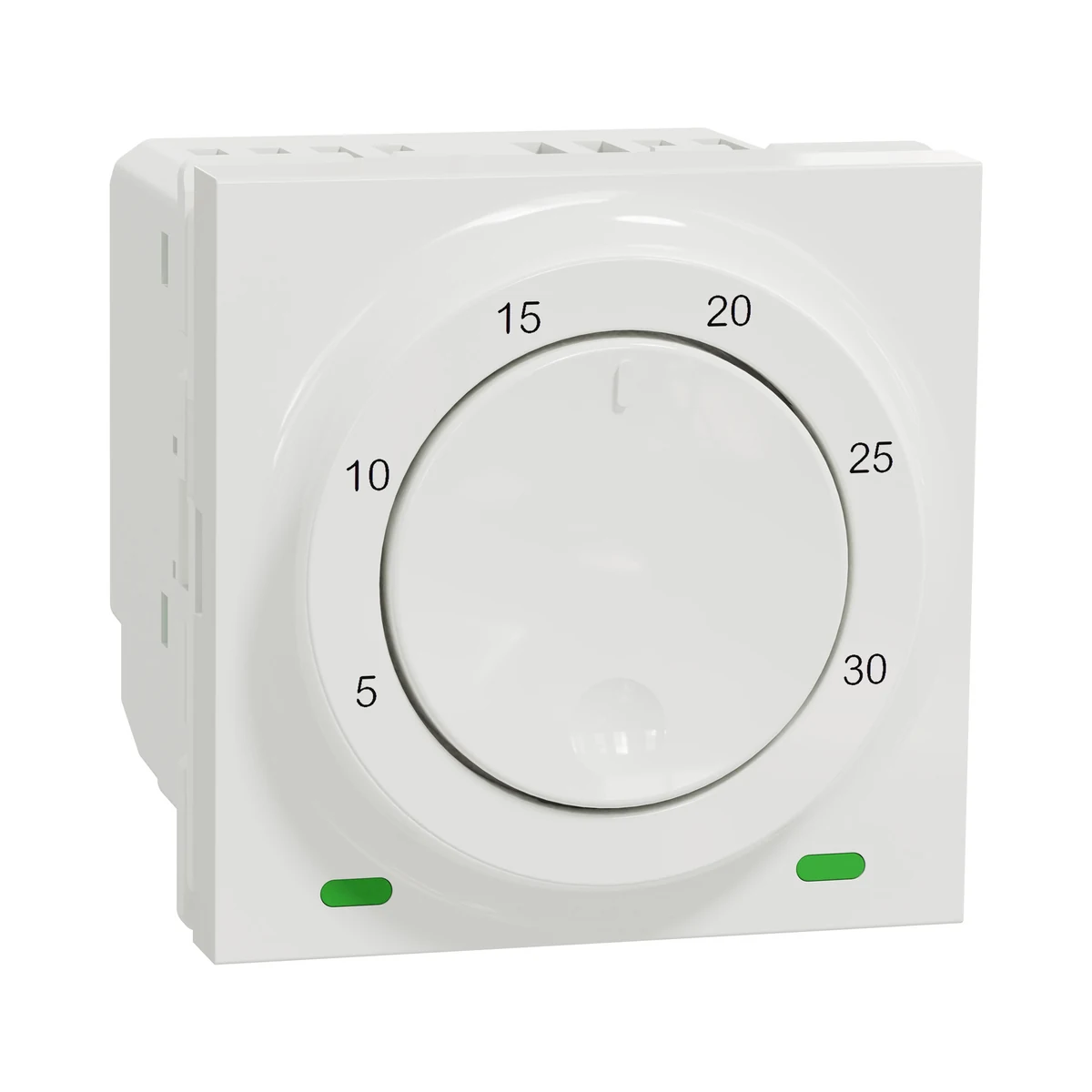 Schneider Electric NU350118 Yeni Unica, Oda Termostatı 8A 2 modül, Beyaz — üretici ürün görseli