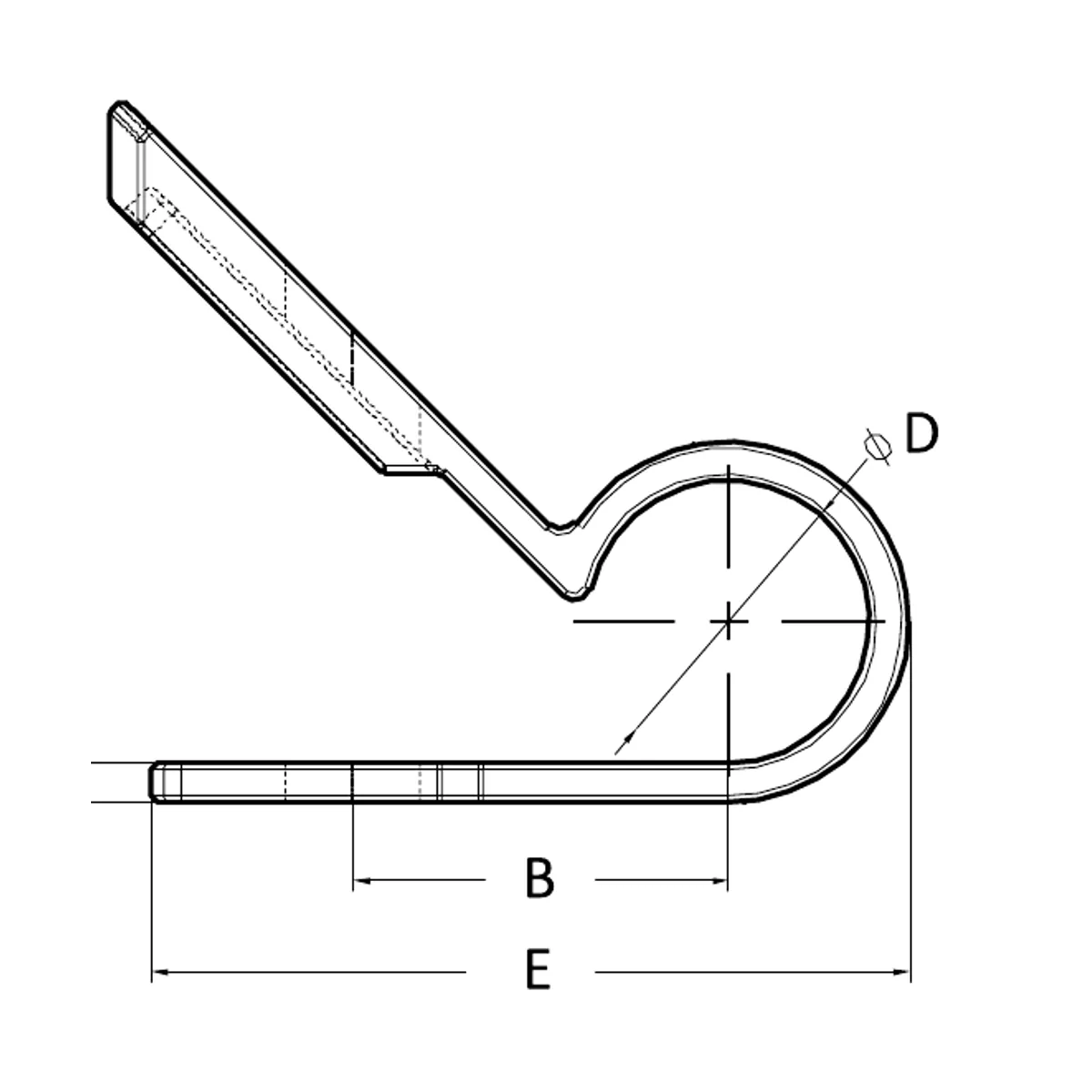 KSN KPKL-03 Cable Clip D 3.0 mm (1/8") 100-Piece Pack
