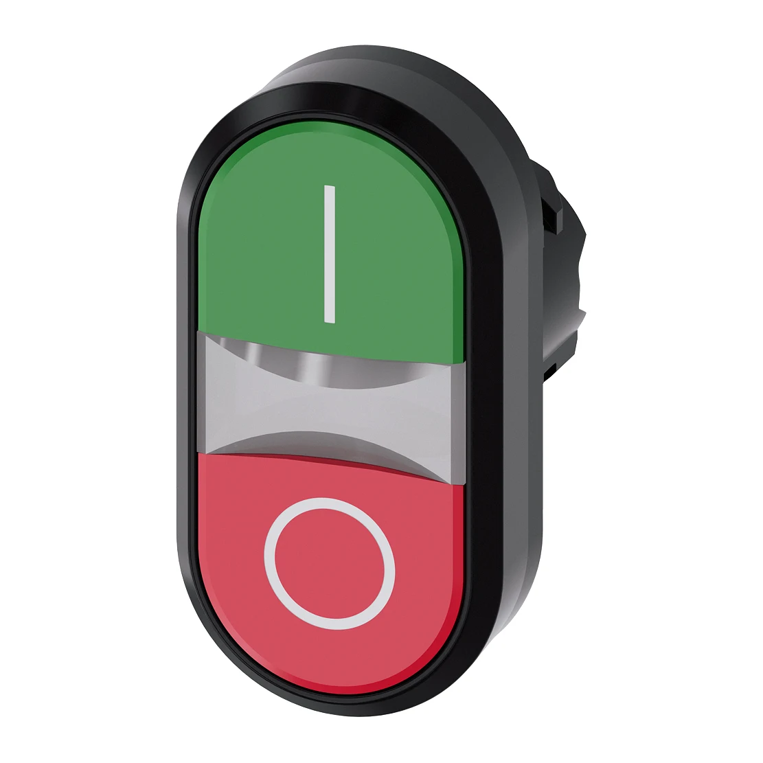 Siemens 3SU1000-3AB42-0AK0 Control Push Button 0-1 labeled red-green