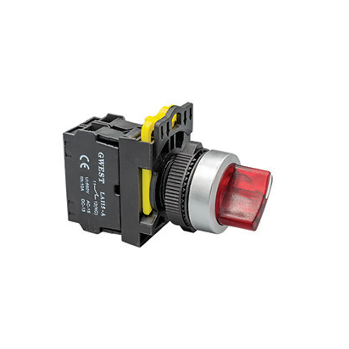 Gwest A5 - 10XD-24 Işıklı Kalıcı Mandal Buton — Yeşil, 24V, 1NO — temsili aile görseli