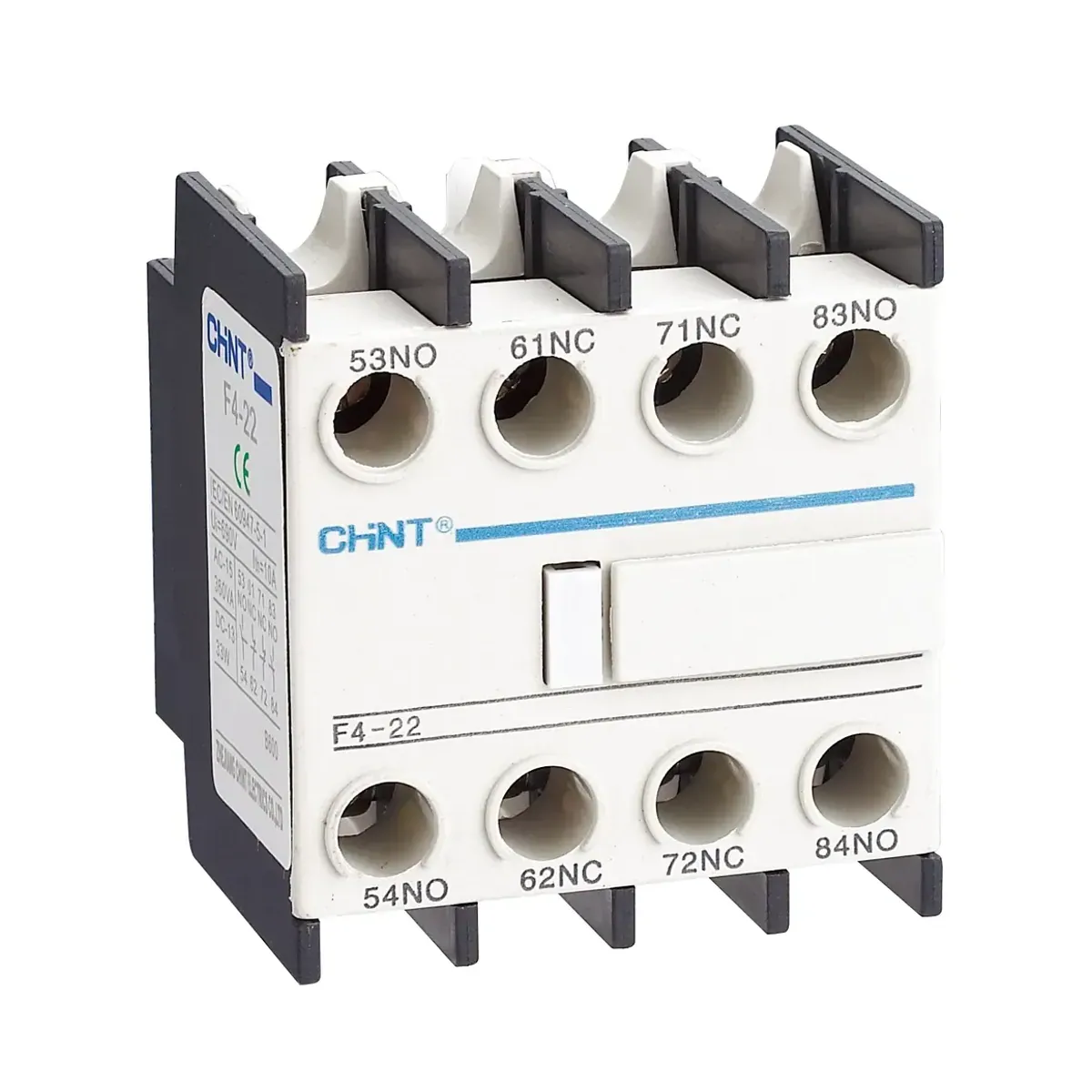 Chint NC1 Series F4-22 2NO+2NC Auxiliary Contact Block