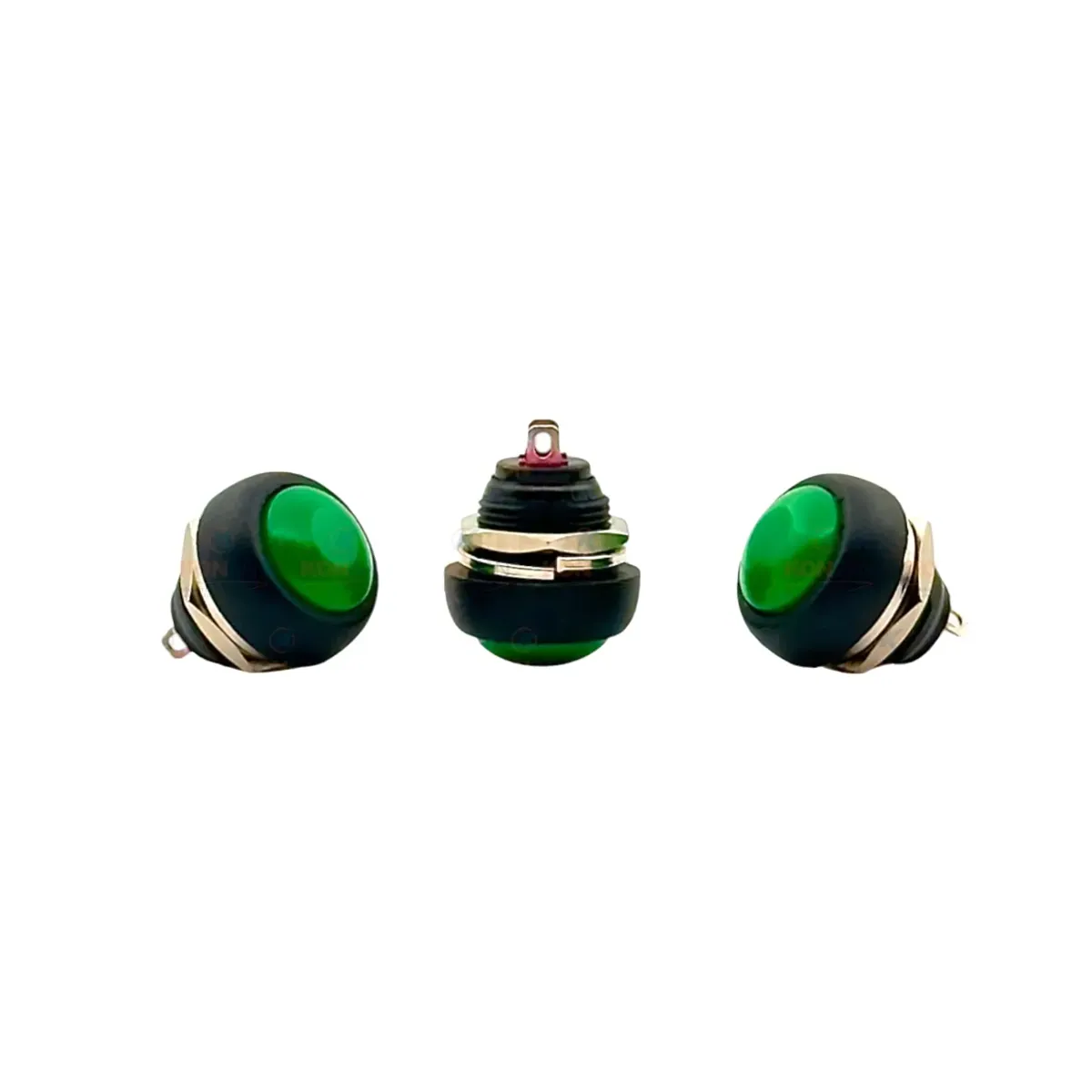 Yuvarlak 12mm Yeşil Plastik Buton (PBS33B)