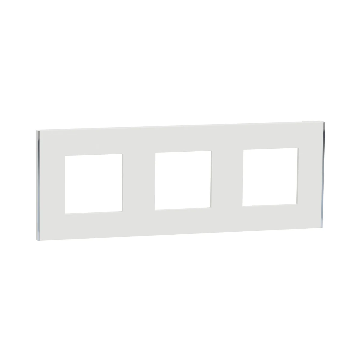 Schneider Electric NU600640 Unica Deco Subtle Triple Frame White/Silver