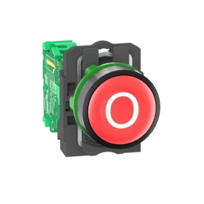 Schneider Electric ZB5RTA432 White O marking on red base