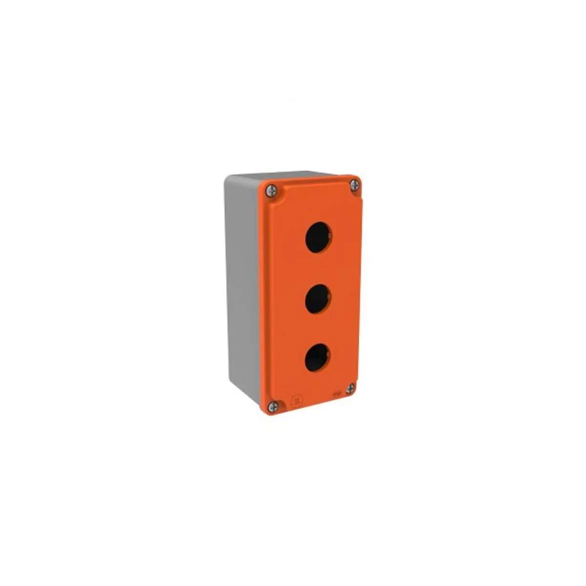 Bemis EXBT4-3001-0007 ATEX Ex-Proof Aluminum 3-Button Box IP67 80x170x73 Orange