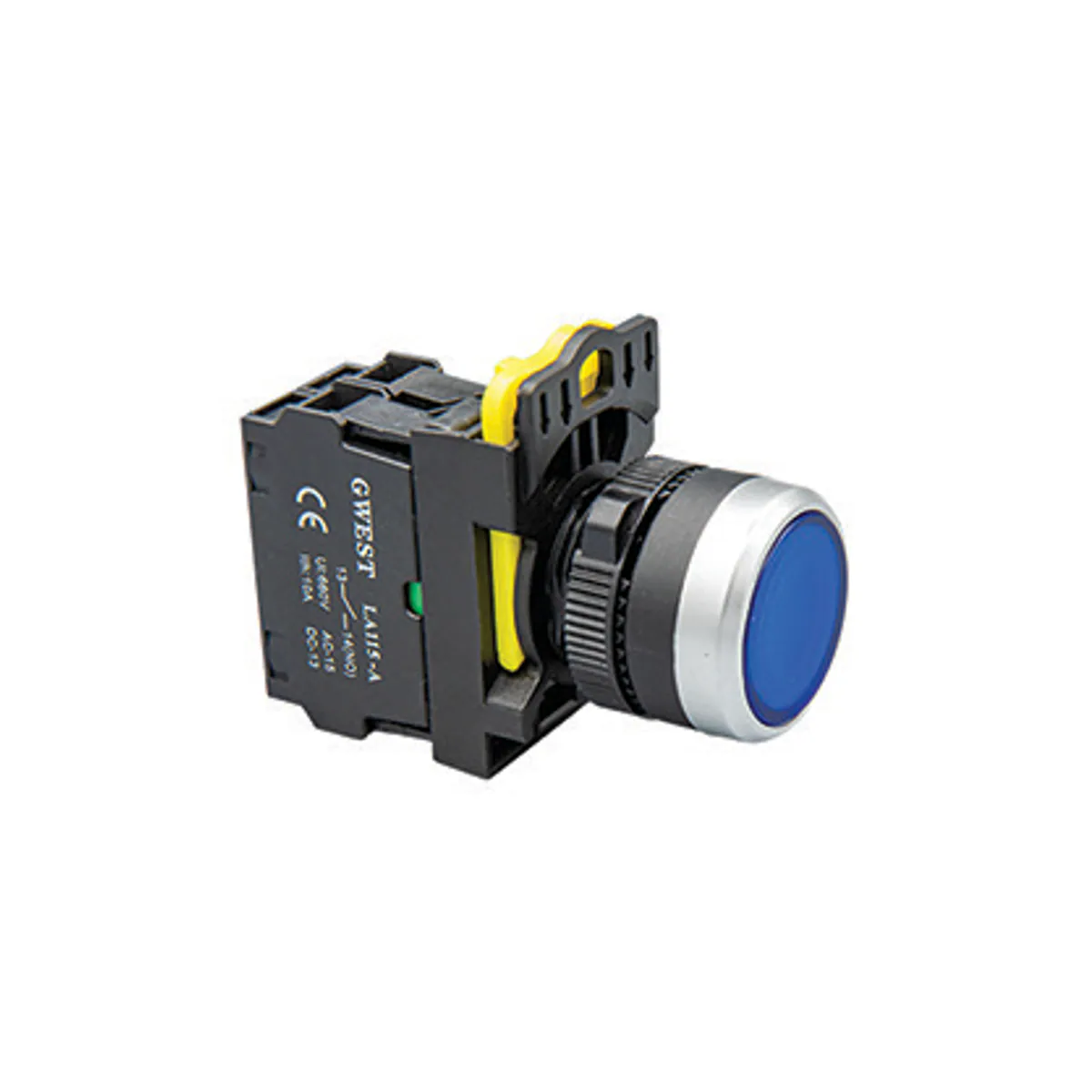 Gwest A5 - 10D-110 Illuminated Spring-Return Push Button — Green, 110V, 1NO