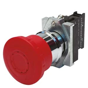 Siemens 3SB6160-1HB20-1CA0 Kumanda Butonu Çevir-Kur 1NC Acil stop