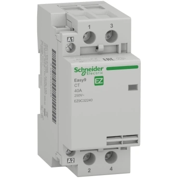 Schneider Electric EZ9C32240 Easy9 Sessiz Kontaktör 40A 230/240V AC 2NO YENİ