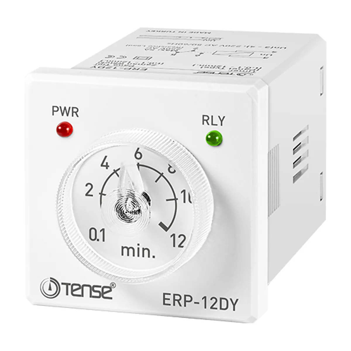Tense ERP-12DY Timer Relay, up to 12 minutes, 48 x 48 mm