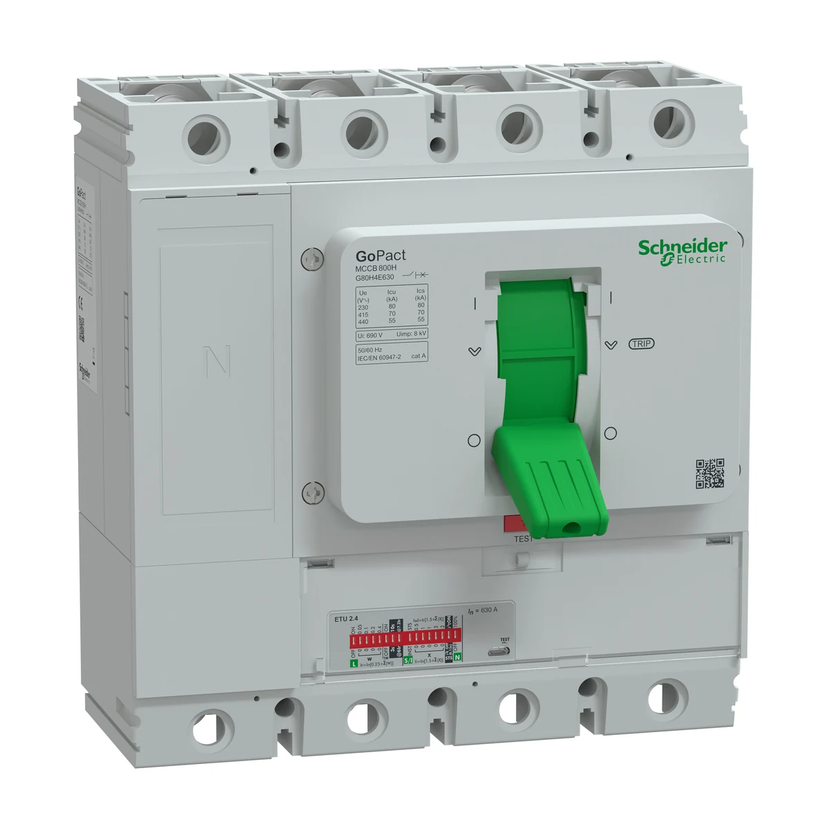 Schneider Electric G80H4E630 GOMCCB 800H 4P4D 630A Elektronik — üretici ürün görseli