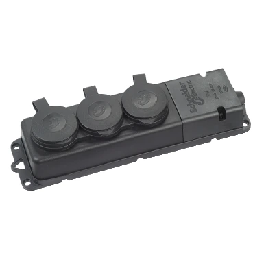 Schneider Electric 3201-366-0301 Monofaze, Yeni 1*16A Kauçuk Üçlü Grup Priz