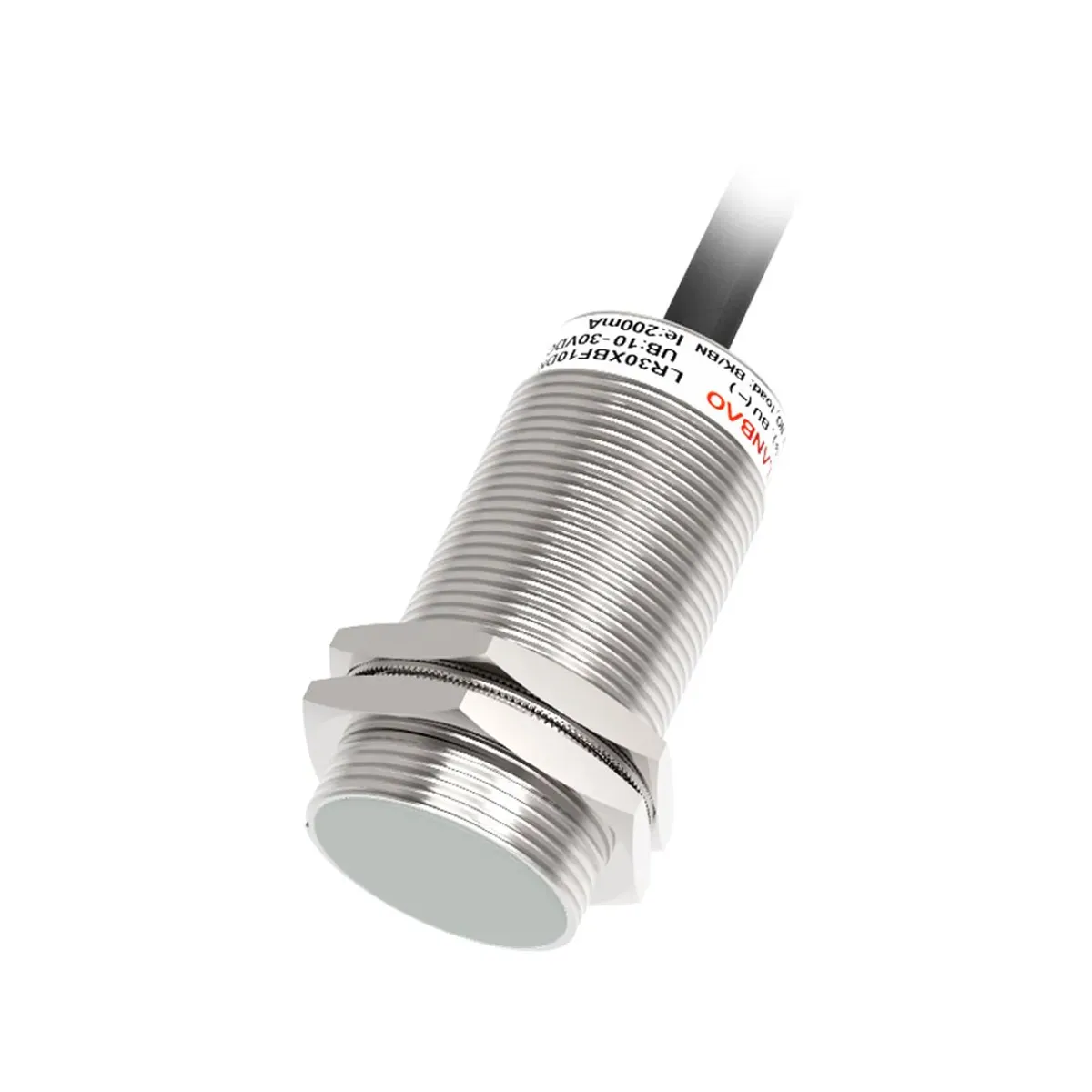 Lanbao LR30TCN15LIUM 3-15mm Algılama, Çap M30x1,5, Çıkış 0-10V+0-20mA, 100Hz Analog Endüktif Sensör