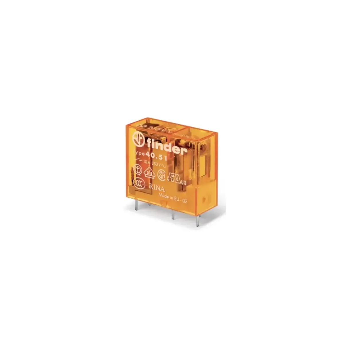 Finder F.40.51.8.230.0000 Minyatür PCB Röle 230V AC 10A