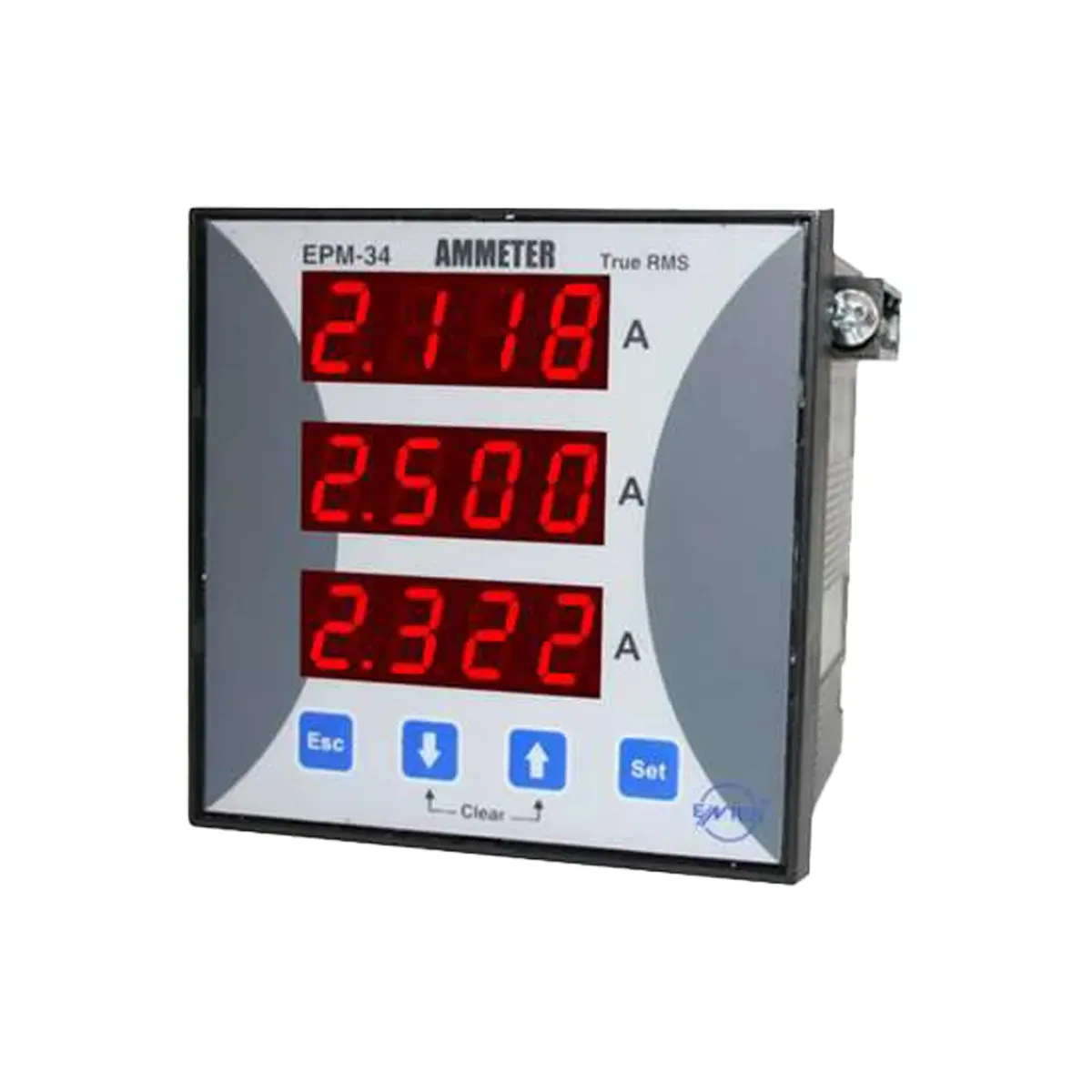 Entes EPM-34-96 Ampermetre, 24-250VAC/DC, 96x96