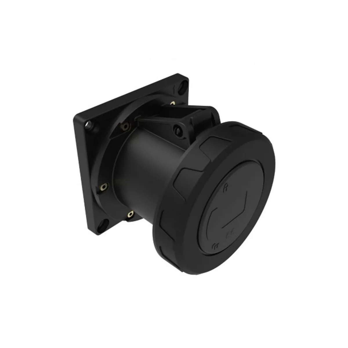 Bemis BCS-6403-7413 CEE Machine Socket 125 A 2P+E IP67 Black